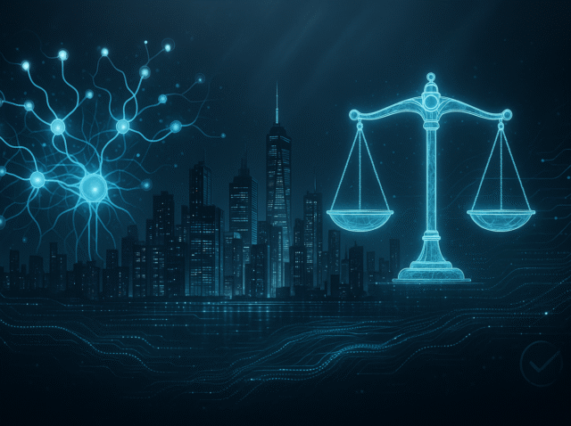 20250814 1438 Futuristic AI Governance Scene simple compose 01k2kx9bsjffxs1g2t1eecrprq