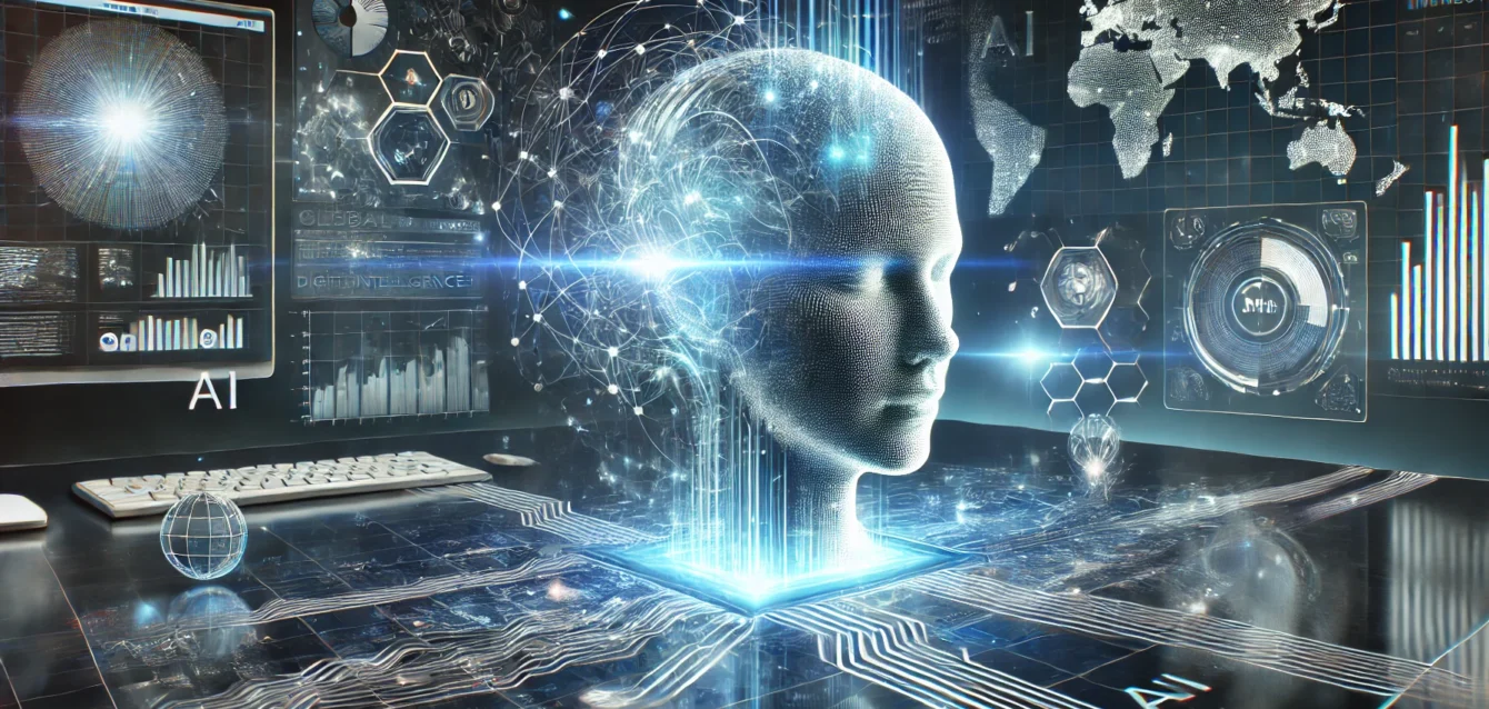 DALL·E 2025-11-12 14.04.15 - A futuristic business environment symbolizing the fusion of data and artificial intelligence. Glowing data streams flow into a digital human head or r DALL·E 2025-11-12 14.04.15 - A futuristic business environment symbolizing the fusion of data and artificial intelligence. Glowing data streams flow into a digital human head or r